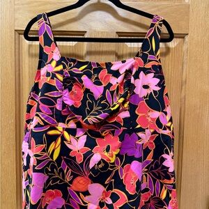 Lands' End floral swim top tankini only! Size 22W